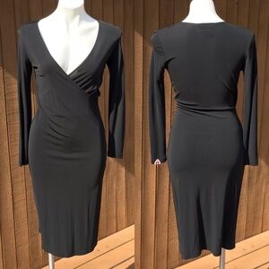 Ralph Lauren Long Sleeve Dress Black Petite Small